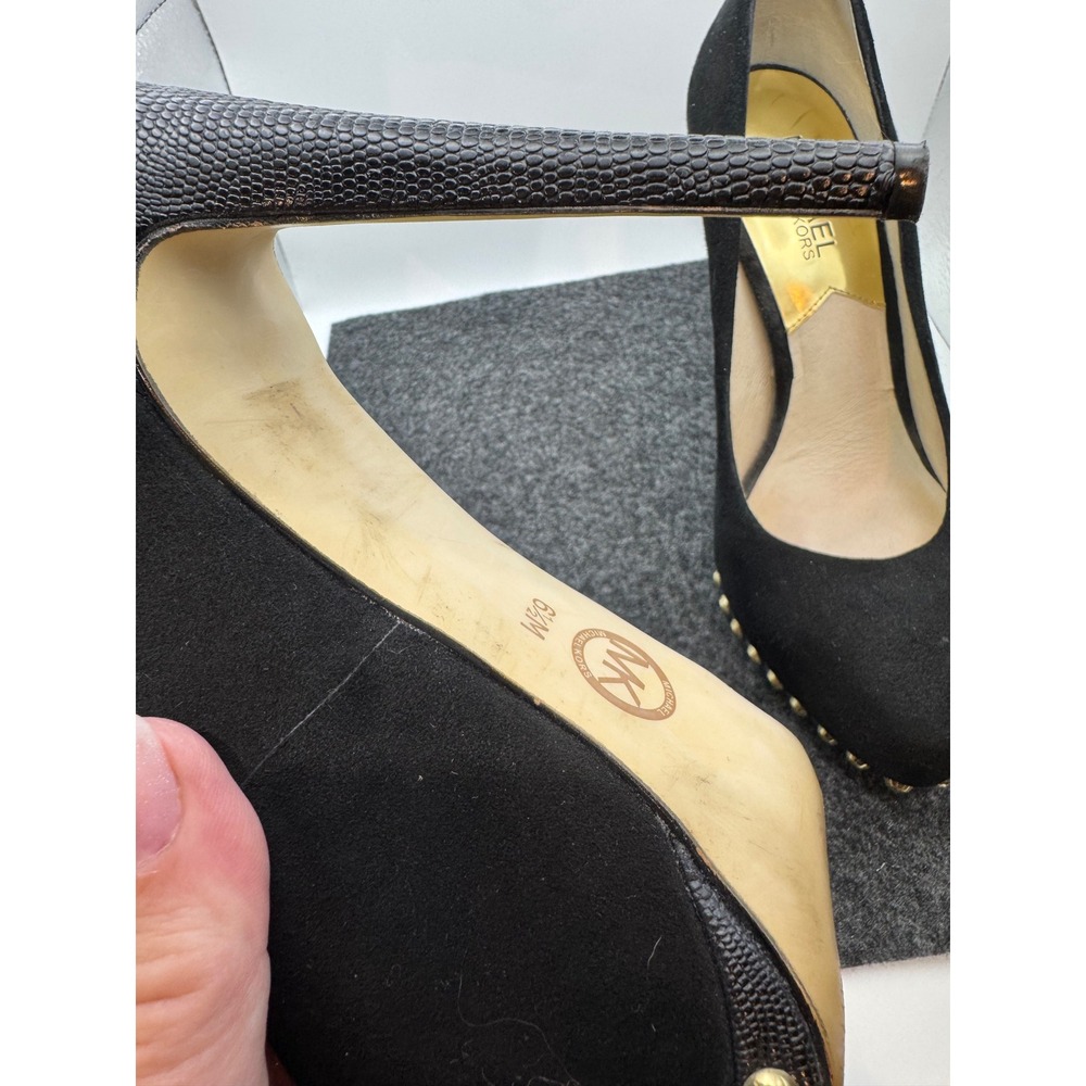 Michael Kors Ailee Studded Suede Platform Pumps size 6.5 - Picture 14 of 15